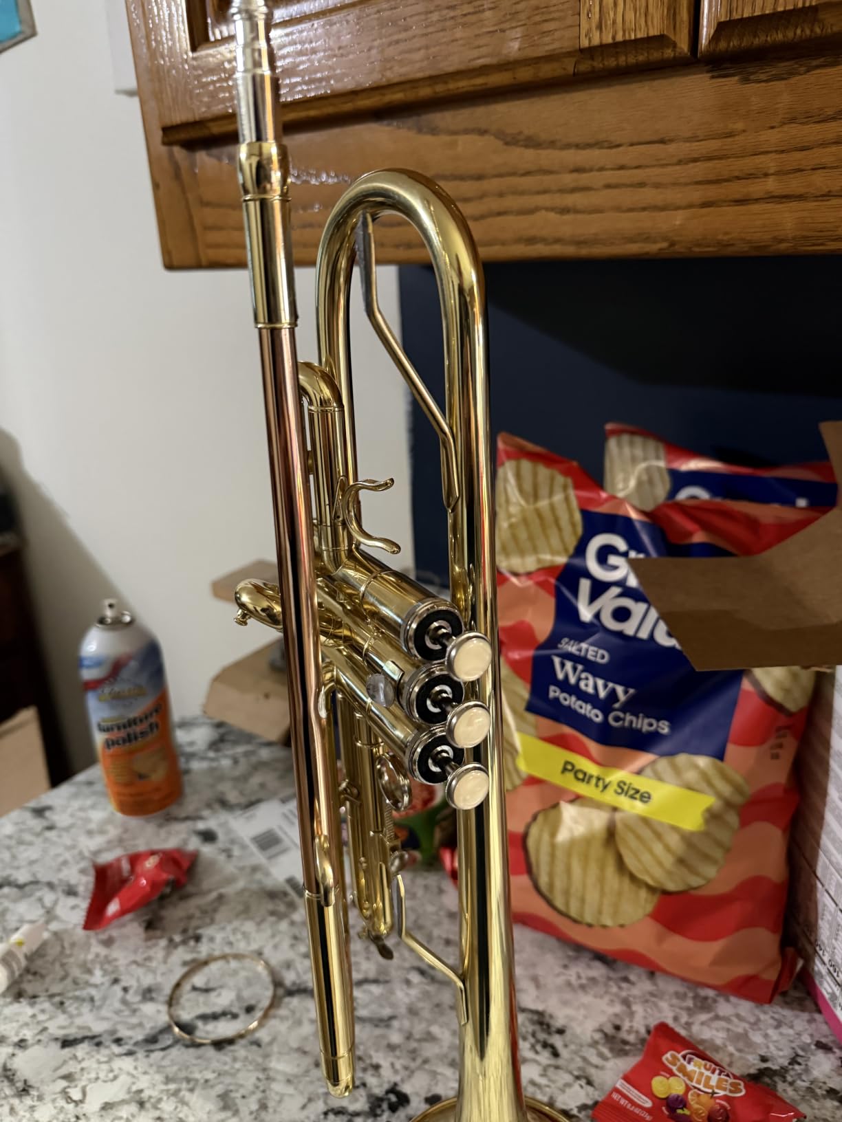 Glory Bb Trumpet - Trumpets for Beginner or Advanced Student with Case, pair of gloves,Green customer photo 2