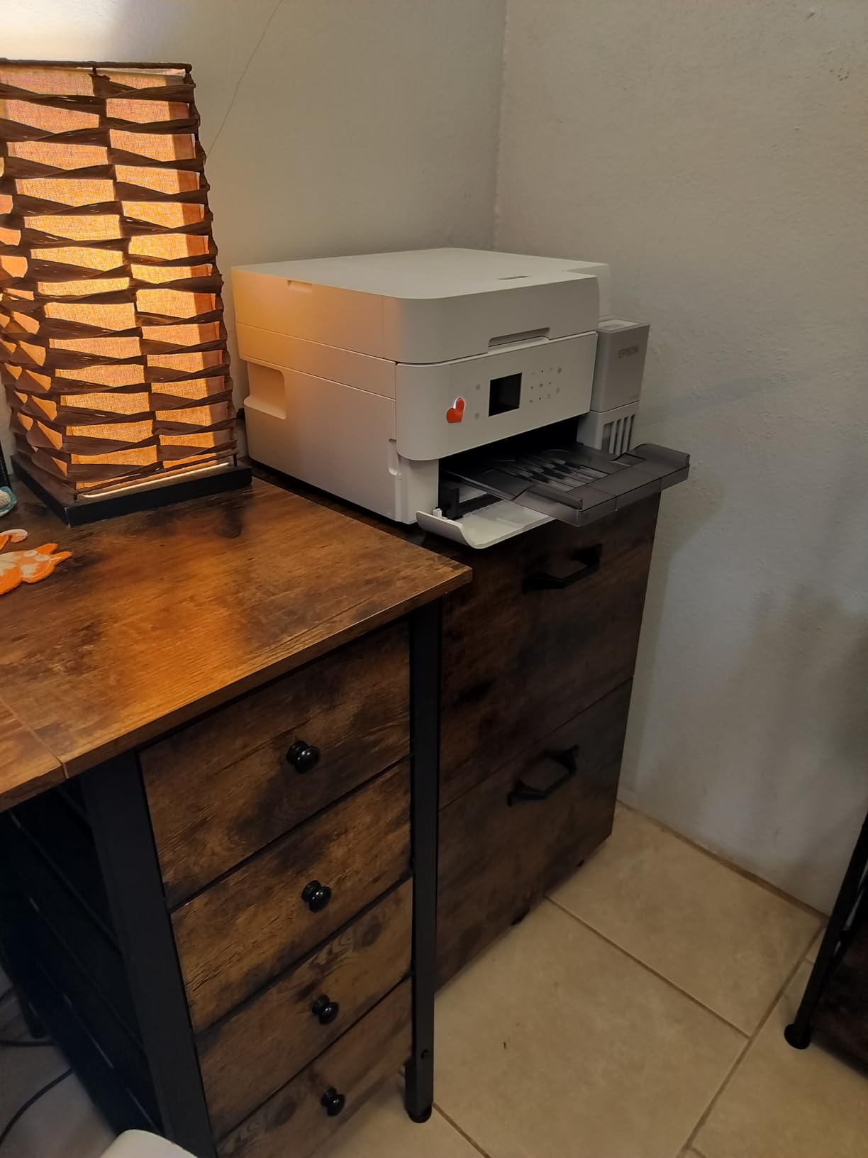 VASAGLE 2-Drawer File Cabinet, Small Rolling Filing Cabinet customer photo 1