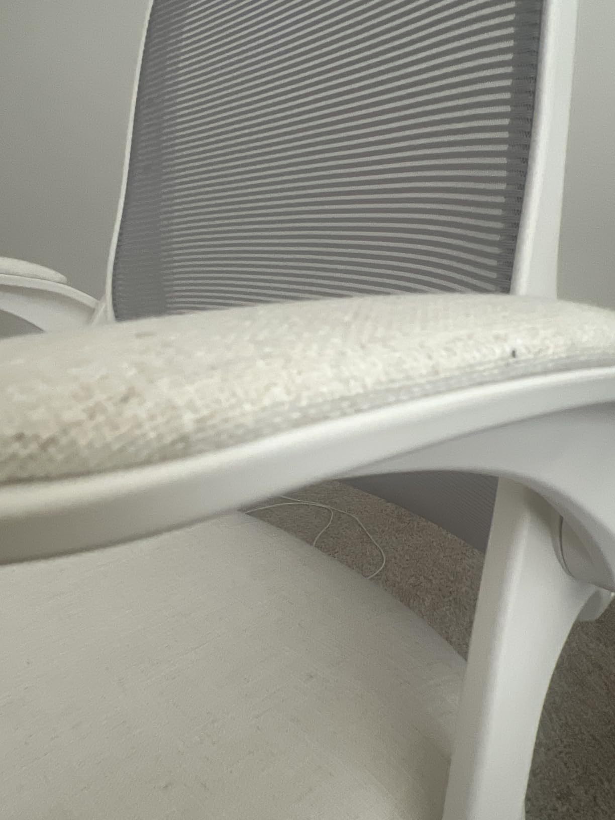 NEO CHAIR Office Desk Chair, Ergonomic Mesh with Flip-Up Armrests, Beige customer photo 2
