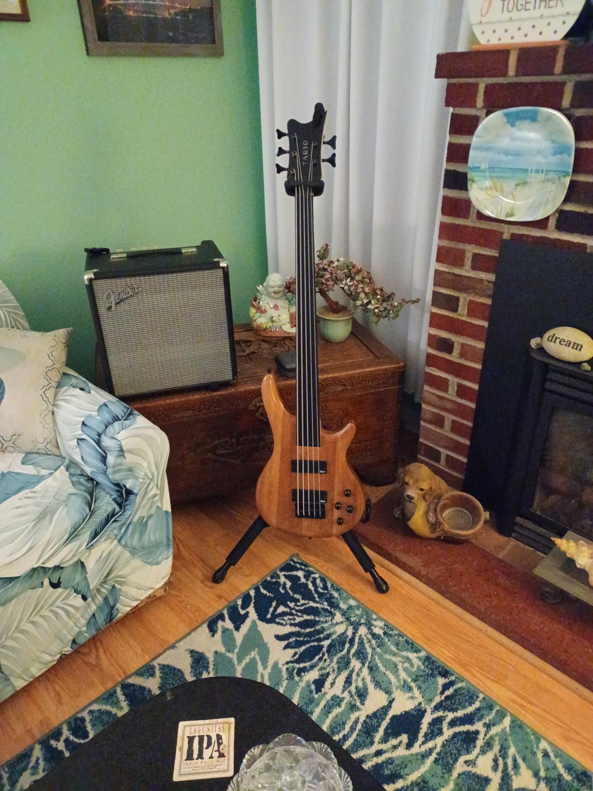 TARIO Fretless 5 String Electric Bass Bolt_On Maple Neck,basswood Body customer photo 1