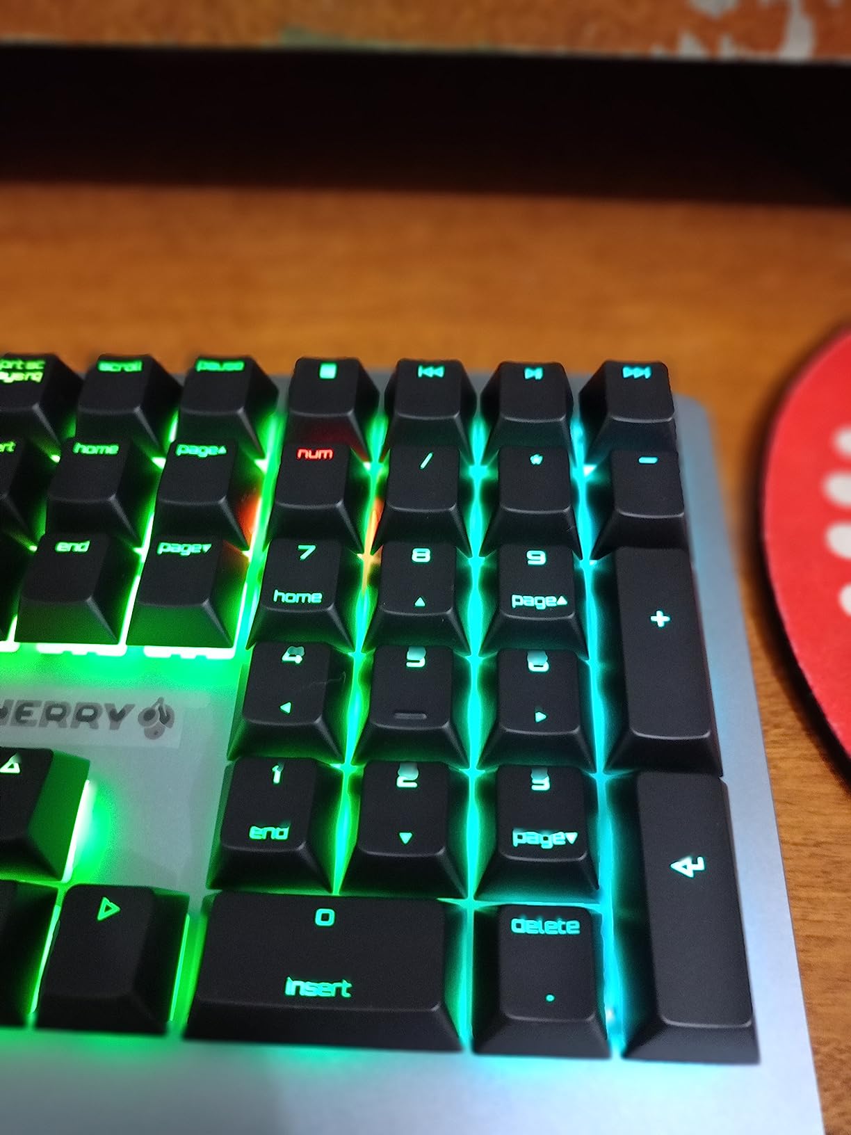 Cherry MV 3.0 Viola Wired Mechanical Gaming Keyboard. RGB Backlight with Cross Linear Viola Switches. from The Makers of The MX Switch. (White) customer photo 2