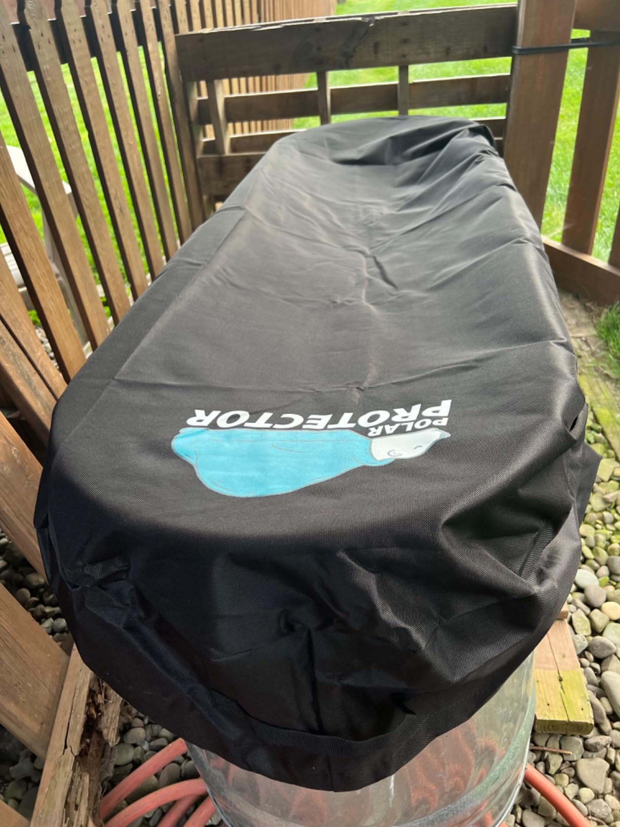 Polar Protector - Stock Tank Cover Ice Water Therapy Ice Bath Cold Water Fits 2 X 2 X 6 Galvanized 170 Gallon Tanks Waterproof Rip Proof Tough Keeps Water Clean customer photo 1