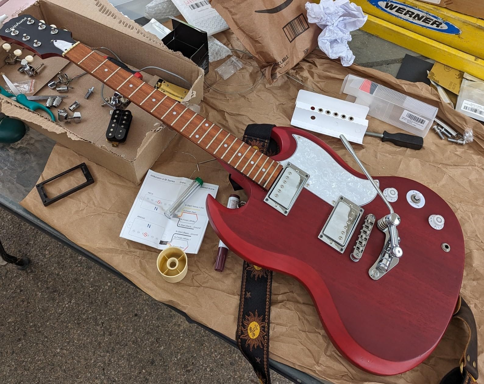 Wilkinson Vintage Tone Alnico 5 Humbucker Pickups Set for Les Paul Style Electric Guitar, Chrome customer photo 1