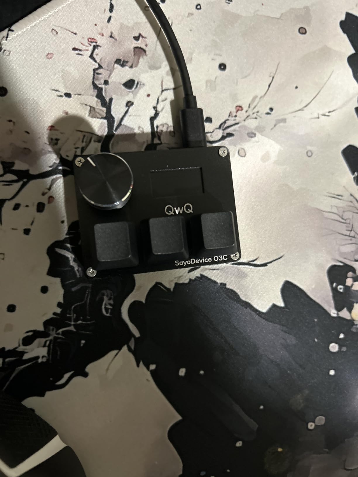 BTXETUEL SayoDevice O3C OSU Keyboard Rapid Trigger Hall Switches Magnetic Linear Switches Keyboard with Knob and Screen,Copy Paste,Shotcut,Macro Hotswap Mini Keypad.… customer photo 2