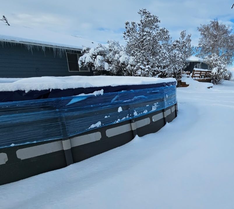 POOLHACKER 2026 Upgrade 24FT Round Winter Pool Cover for Above Ground Pools customer photo 1