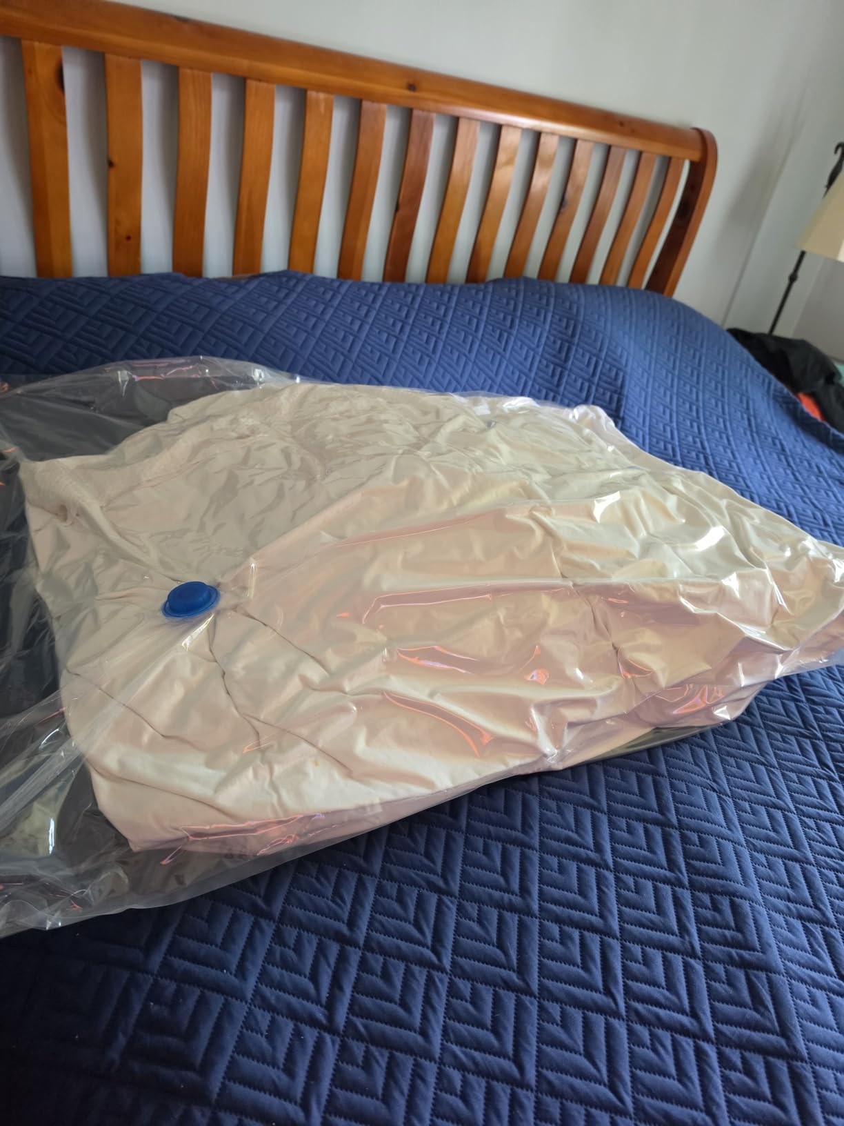 4 XXL Jumbo Vacuum Storage Bags for Bedding, Space Saver with Hand Pump customer photo 2