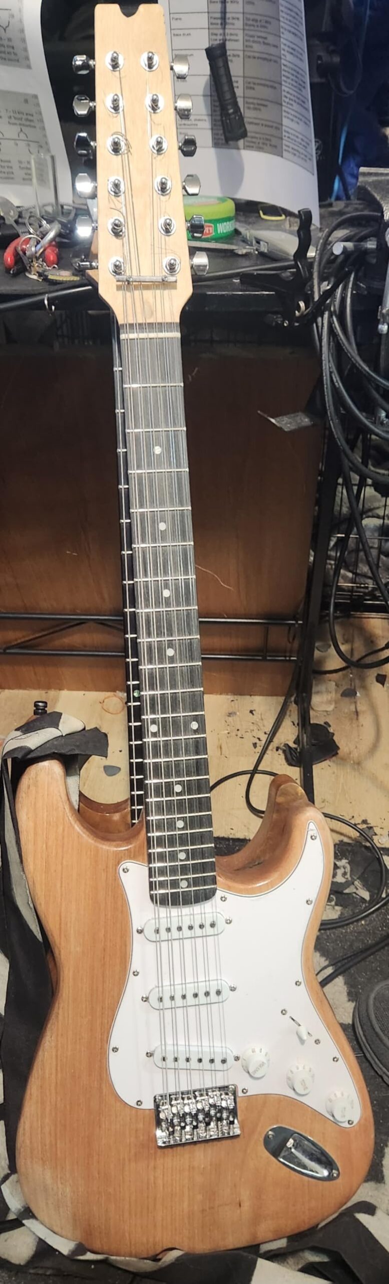 DIY 12 String ST Style Electric Guitar Kits Mahogany Body Maple neck You Build The Guitar customer photo 1