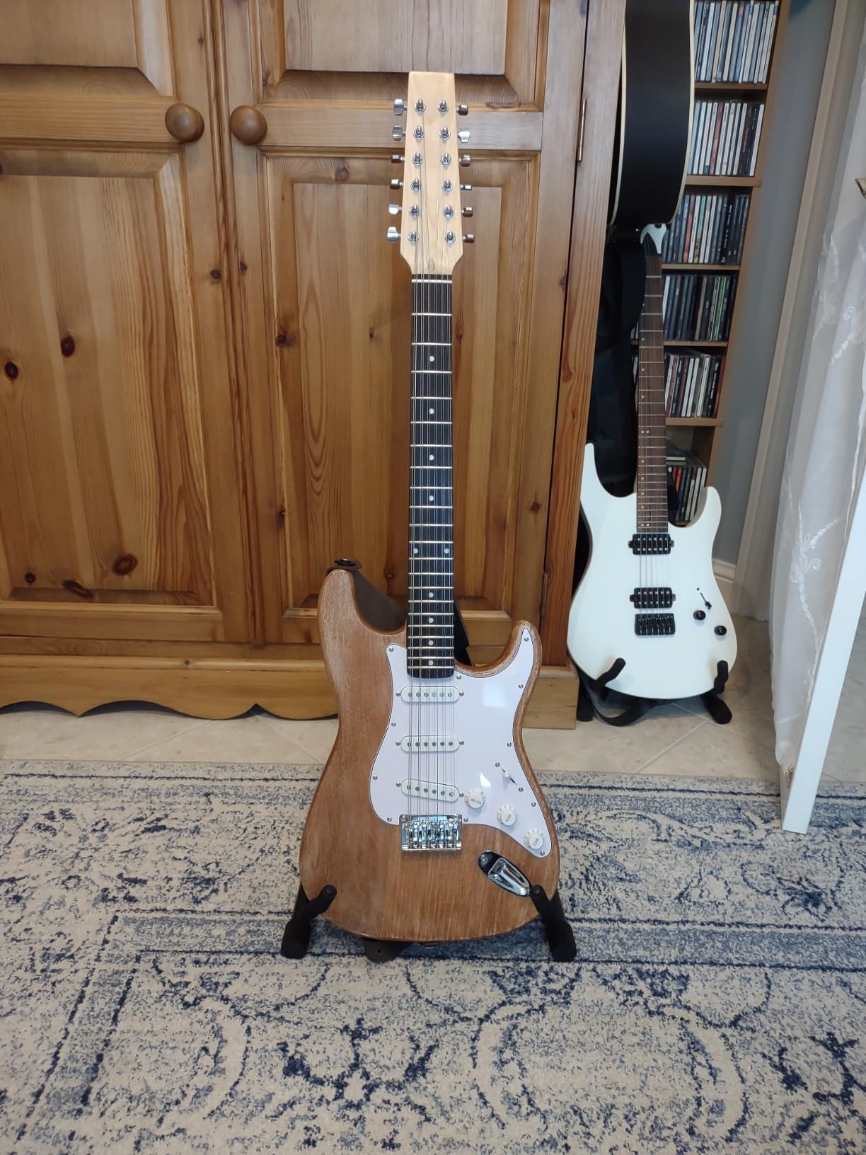 DIY 12 String ST Style Electric Guitar Kits Mahogany Body Maple neck You Build The Guitar customer photo 2