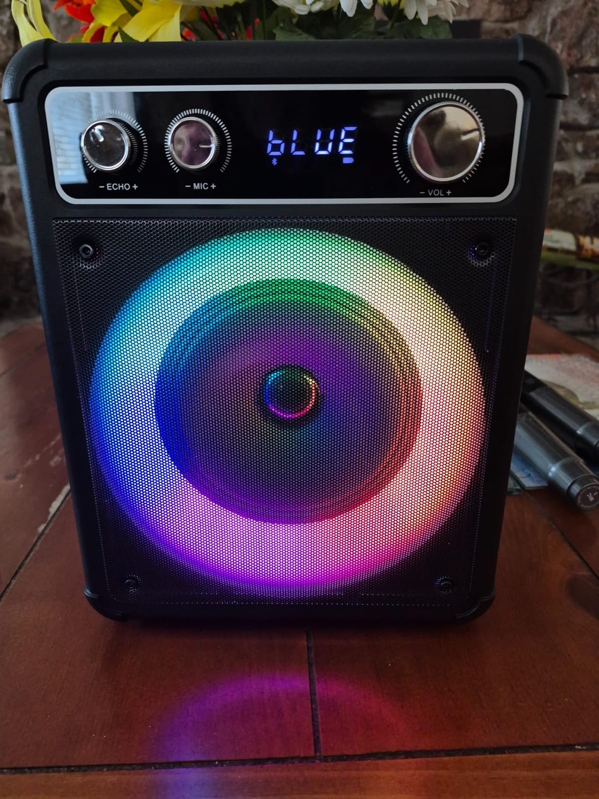 VOSOCO Karaoke Machine, Bluetooth Speaker with 2 Wireless Mics for Adults customer photo 1