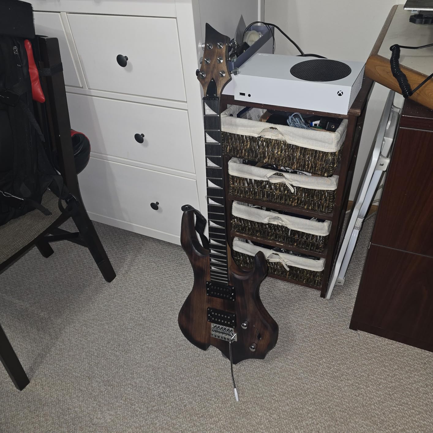 Ktaxon DIY Guitar Kit with Mahogany Body and Maple Neck, Flame customer photo 2
