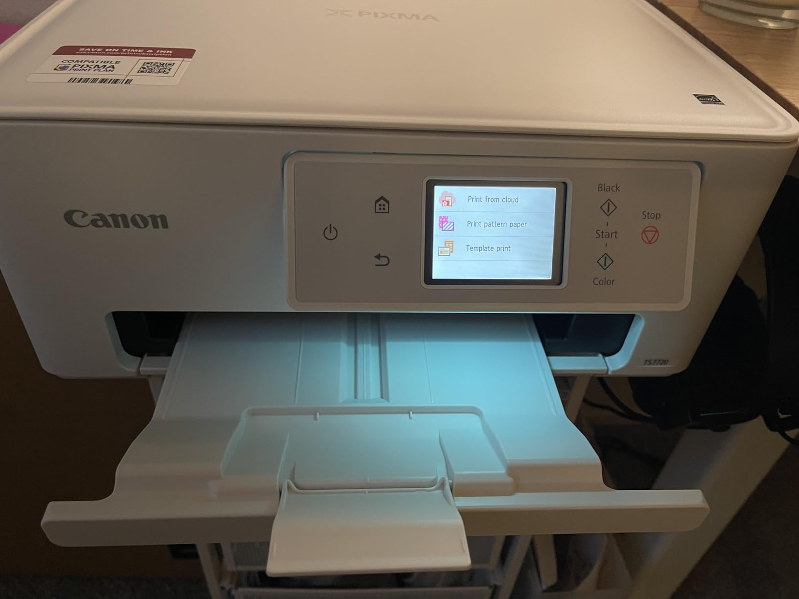 Canon PIXMA TS7720 Wireless All-in-One Color Inkjet Printer – Print, Copy, Scan – Auto Duplex, 15/10 PPM, 2.7” Touchscreen, Compact Home Photo Printer with Easy Setup customer photo 1