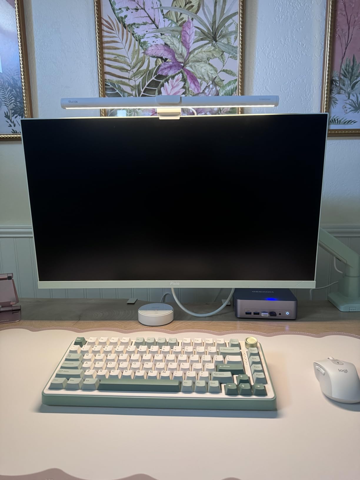 Quntis Computer Monitor Light Bar with Backlight, Desk Lamp with Remote customer photo 1