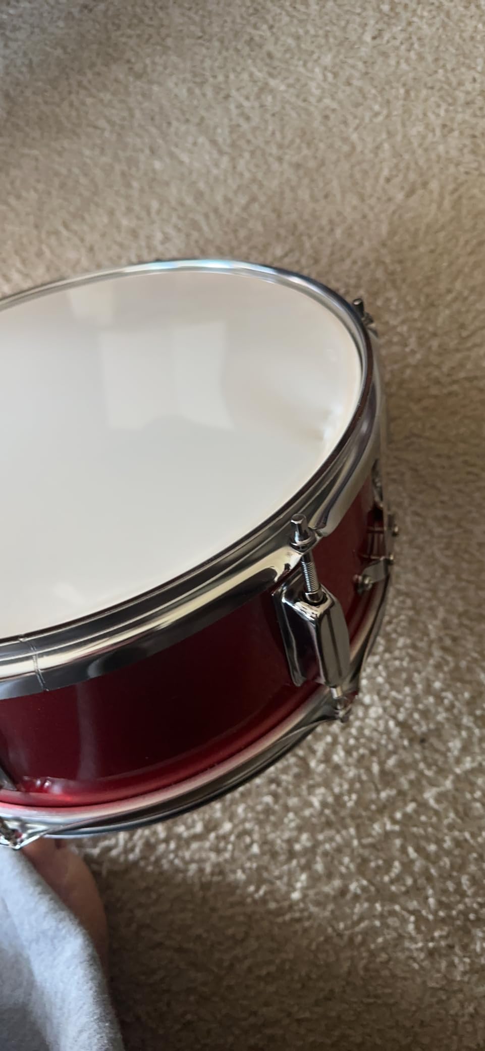12inch Snare Drum, Marching Drum Set with Drumsticks Drum Key and Adjustable shoulder Straps, Snare Drum Head for Students Beginners (Blue) customer photo 1
