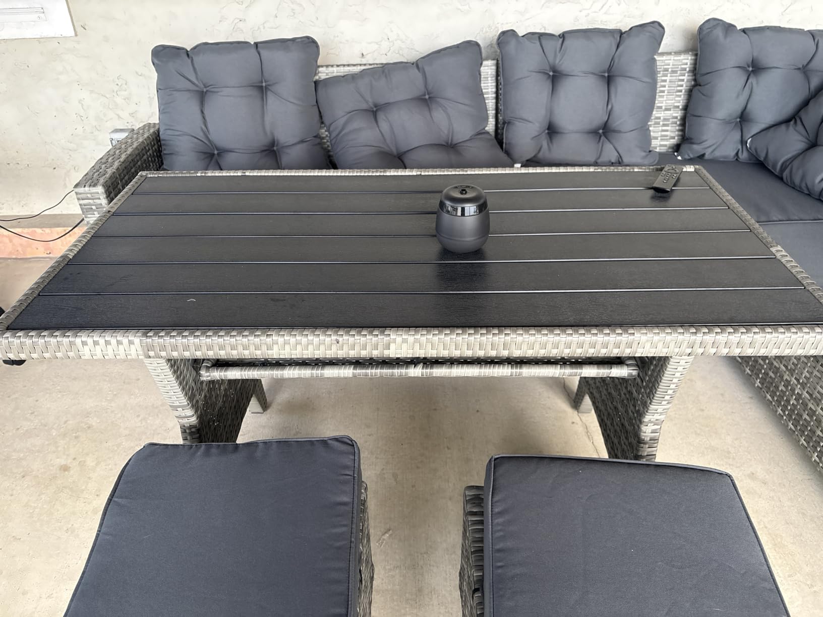 KROFEM 8 Piece Patio Furniture Set, Outdoor Modular Conversation Set customer photo 1