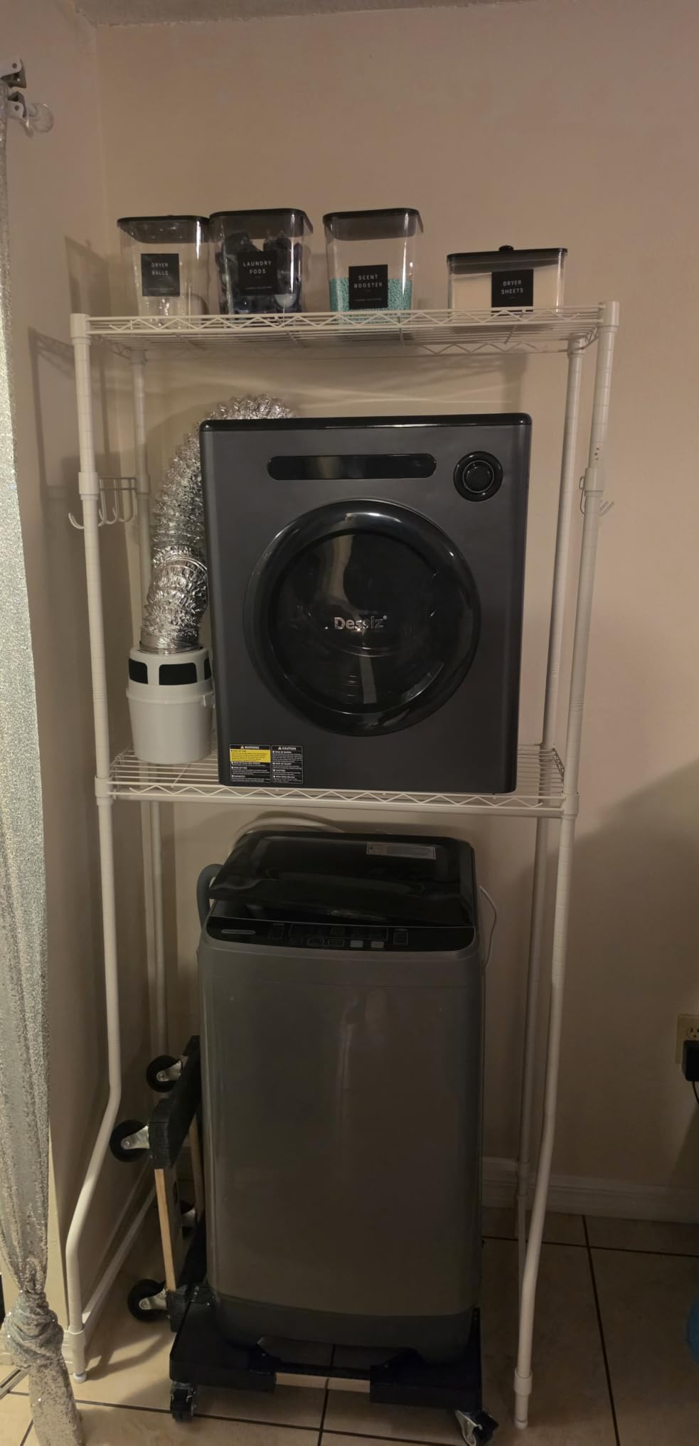 Golpart Laundry Organizer Shelves Over the Washer and Dryer Storage Shelf customer photo 2