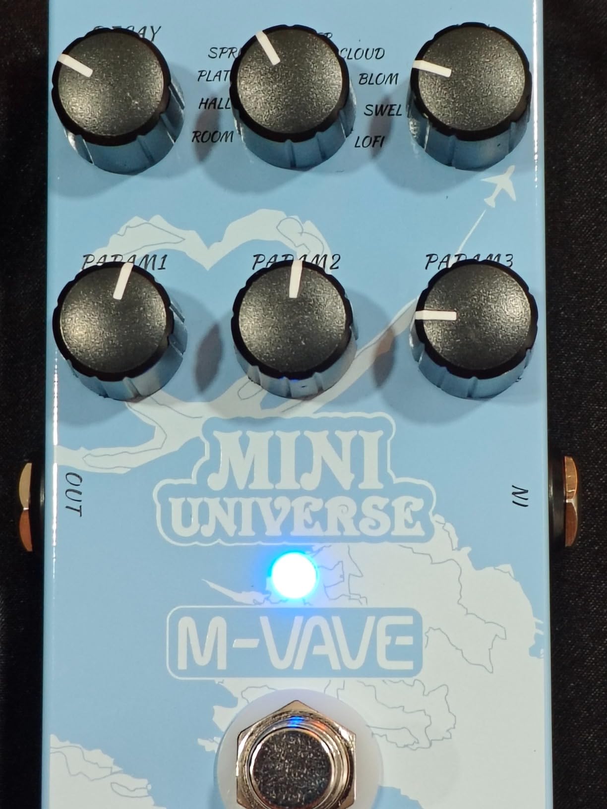 M-VAVE Mini Universe Pro Guitar Reverb Pedal - 9 Digital Effects (Room/Hall/Plate/Spring/Shimmer/Cloud/Bloom/Swell/Lo-Fi), True Bypass, Dual Power, Compact Metal Housing for Electric Guitar & Bass customer photo 2