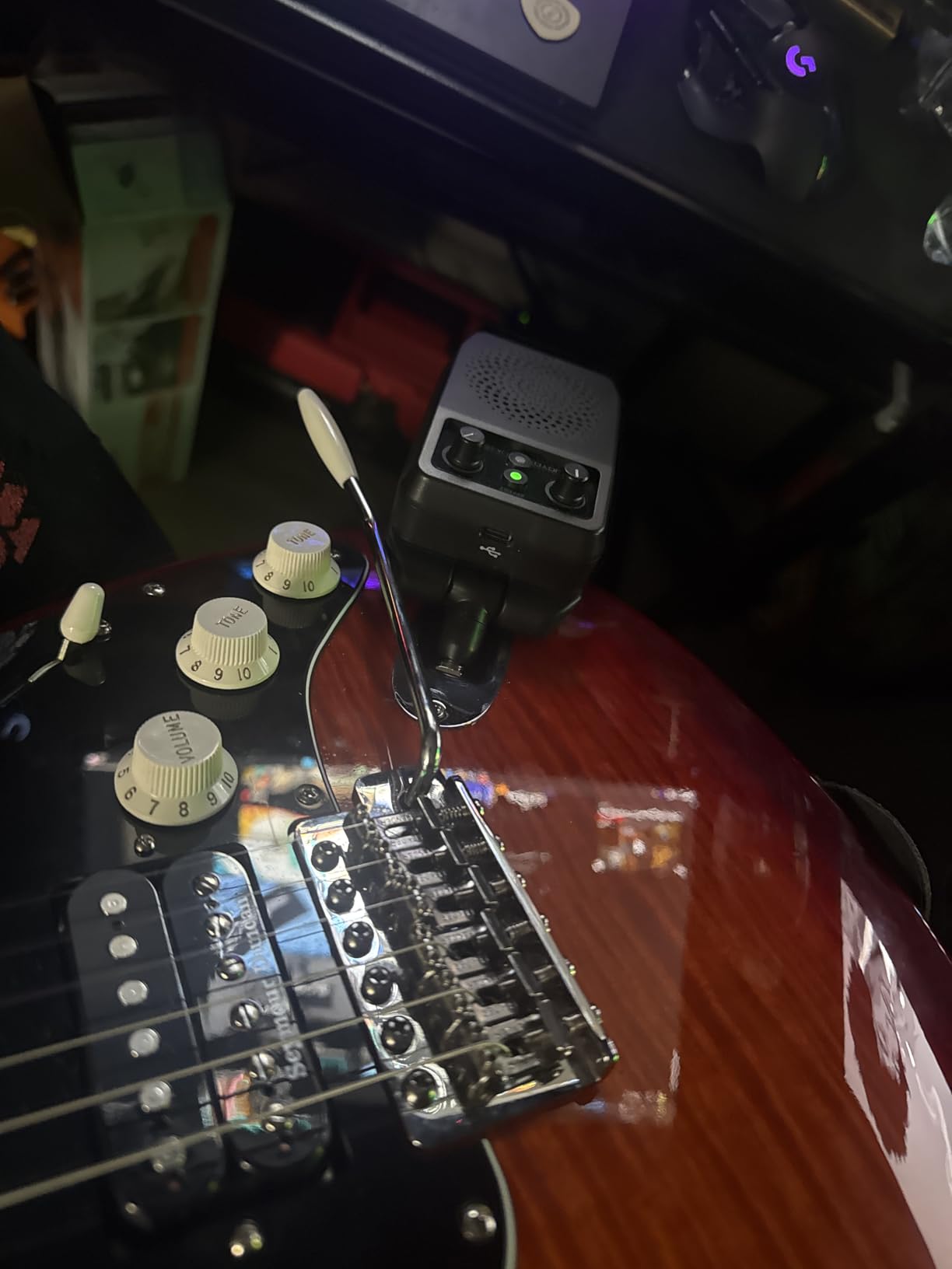 JOYO Mini Amp 5W Portable Plug in Practice Electric Amp Bluetooth Rechargeable Combo Guitar Amplifier Built-in 4 Effects Clean, Overdrive, Distortion, Reverb (JA-05G) customer photo 2