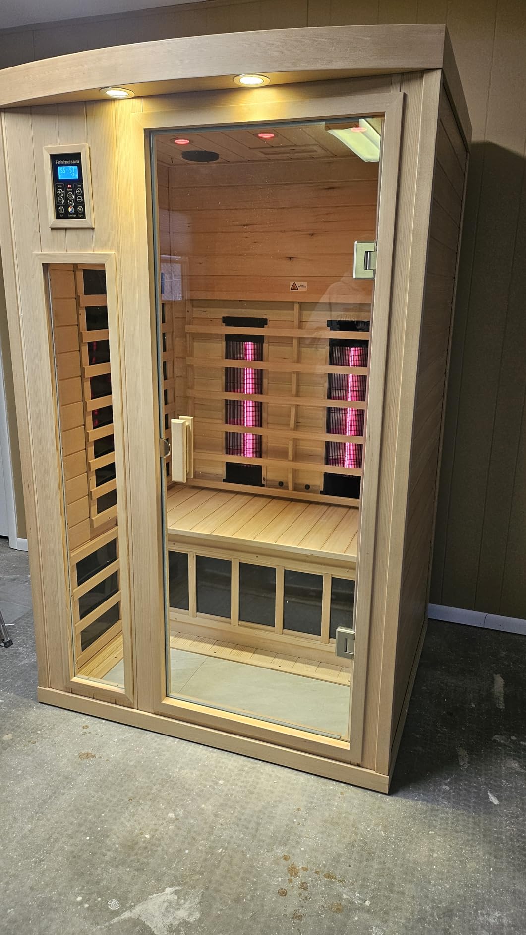 Ceramic Infrared Sauna 2 Person, Indoor Infrared Saunas for Home customer photo 1