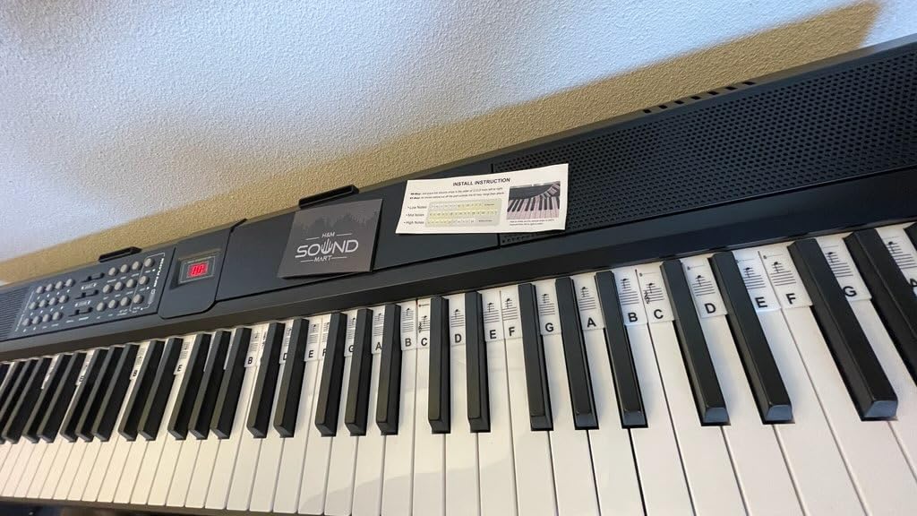 STRICH 88 Keys Weighted Keyboard with Sustain Pedal, Hammer-Action Digital Piano, 2x15W Built-In Speakers, Full-size Electric Piano Keyboard Supports USB-MIDI/Wireless Connect, SDP-120 customer photo 2