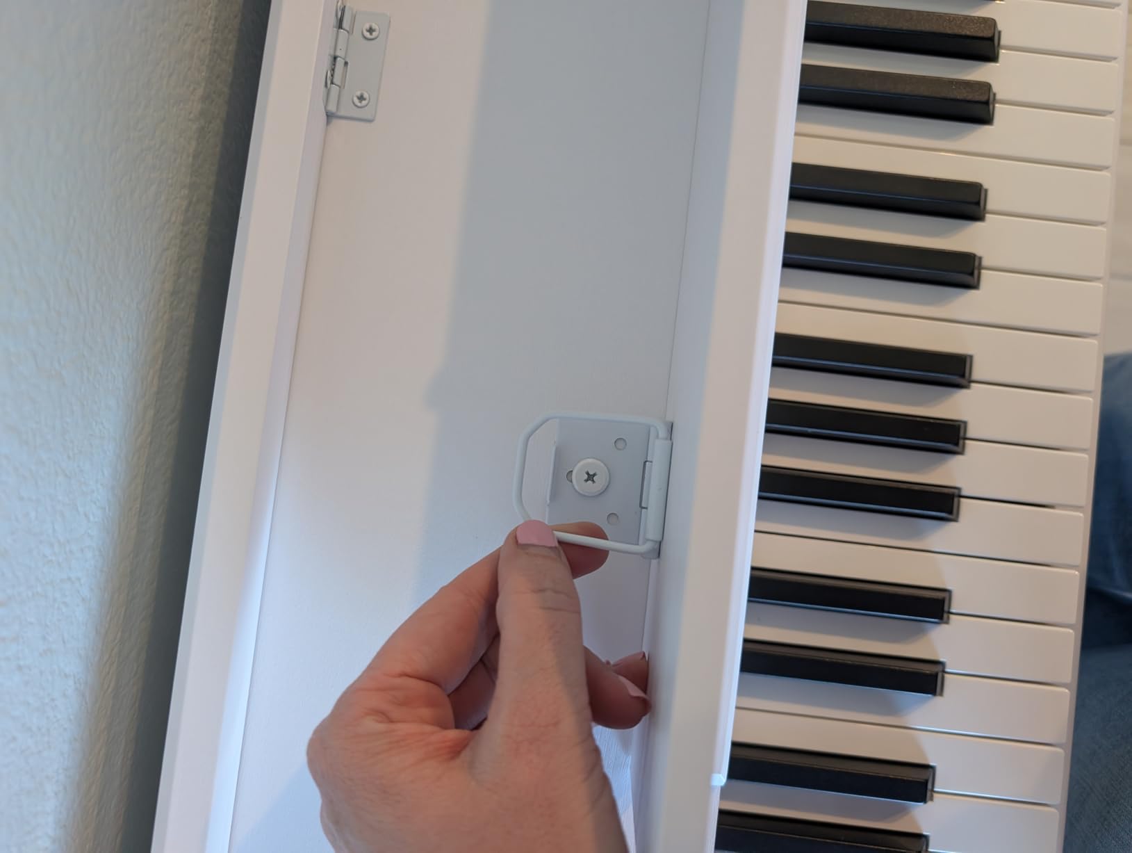 WENCAI Digital Piano 88 Key Fully Weighted Keyboard, White customer photo 1