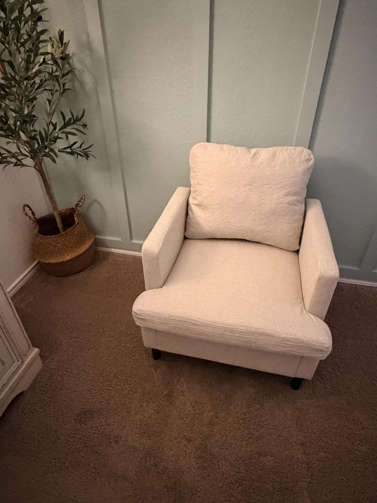 Weture Mid-Century Accent Chair, Dark Grey Armchair Living Room Chairs customer photo 1