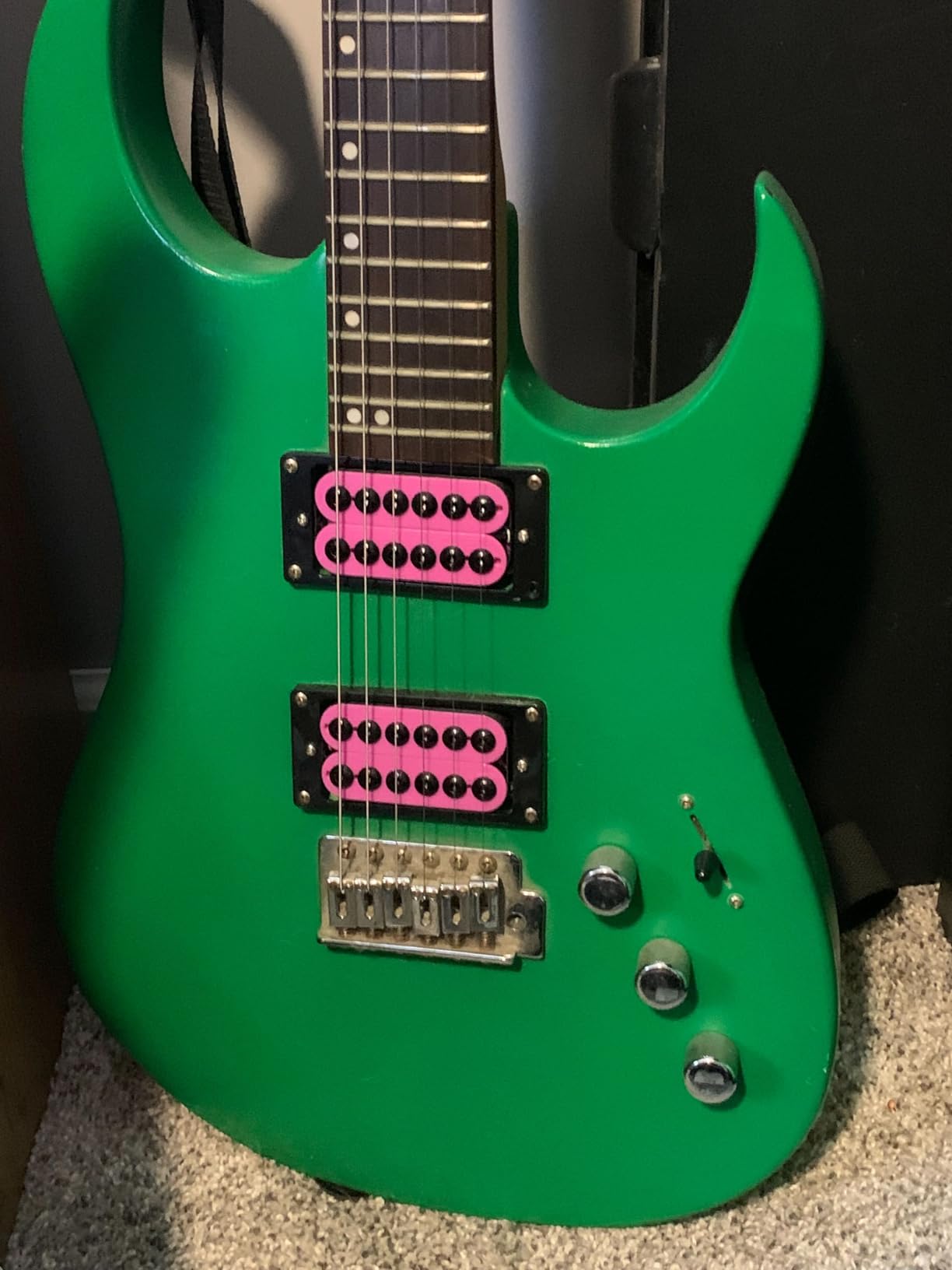 SAPHUE Adjustable Metal Double Coil Electric Guitar Pickups Humbucker Punk Neck/Bridge Pickup (Transparent) customer photo 2