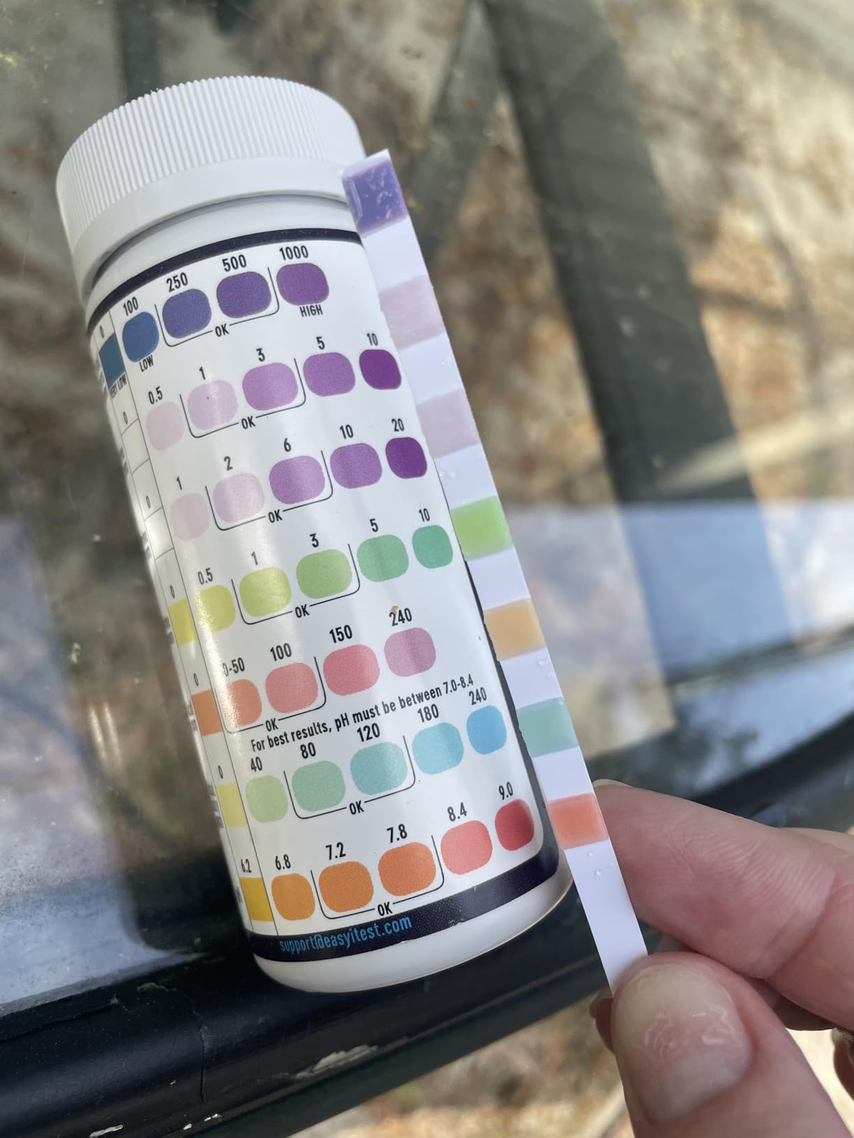 EASYTEST Saltwater Pool Test Strips, 0-8000 ppm, 25 Count customer photo 1