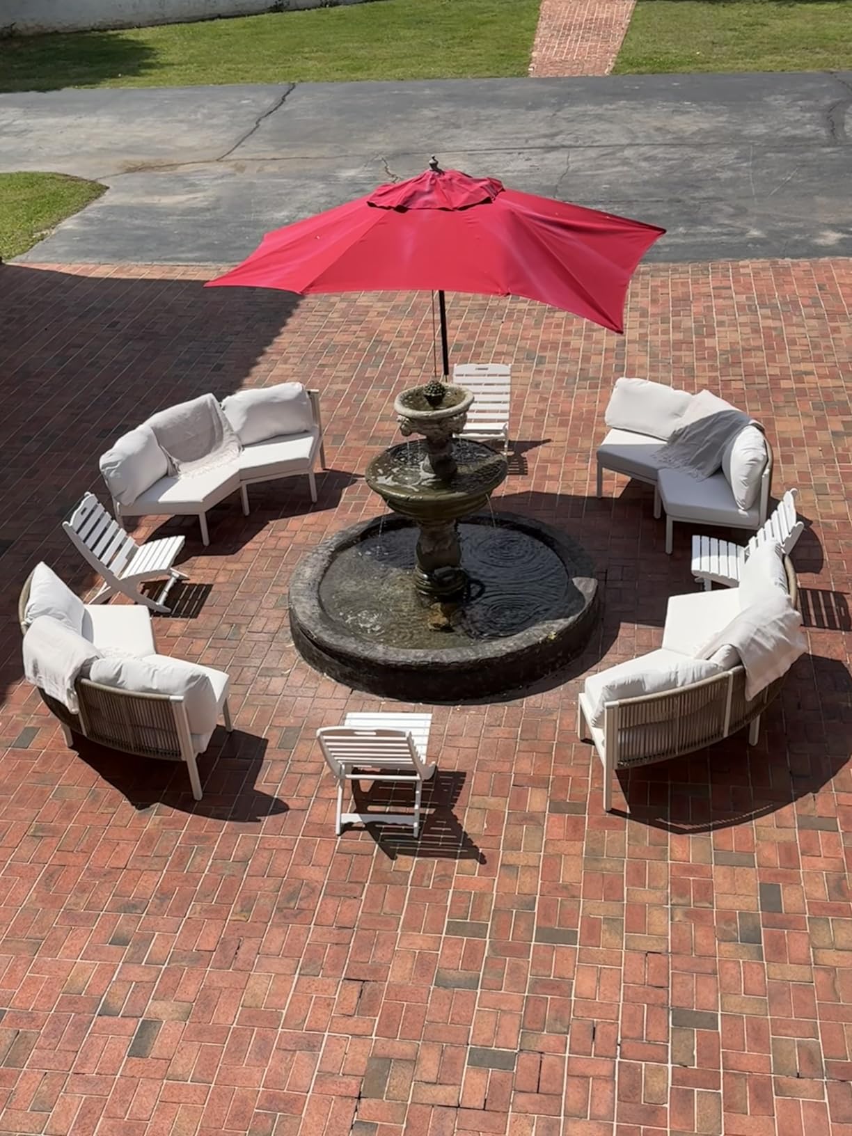 GREENVINES Folding-Xavier-Adirondack-Chairs Set of 2, HDPE Plastic, Black | No Assembly Needed | Portable | All Weather | Low Maintenance for Fire Pit Outdoor Poolside In-pool Patio Deck | Wave customer photo 2