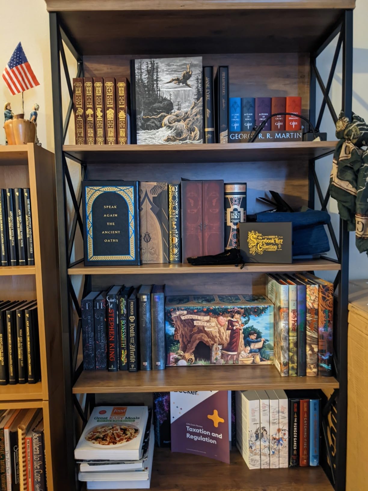Tribesigns 6-Tier Bookcase, 71 Inches Industrial Bookshelves and Bookcase customer photo 2