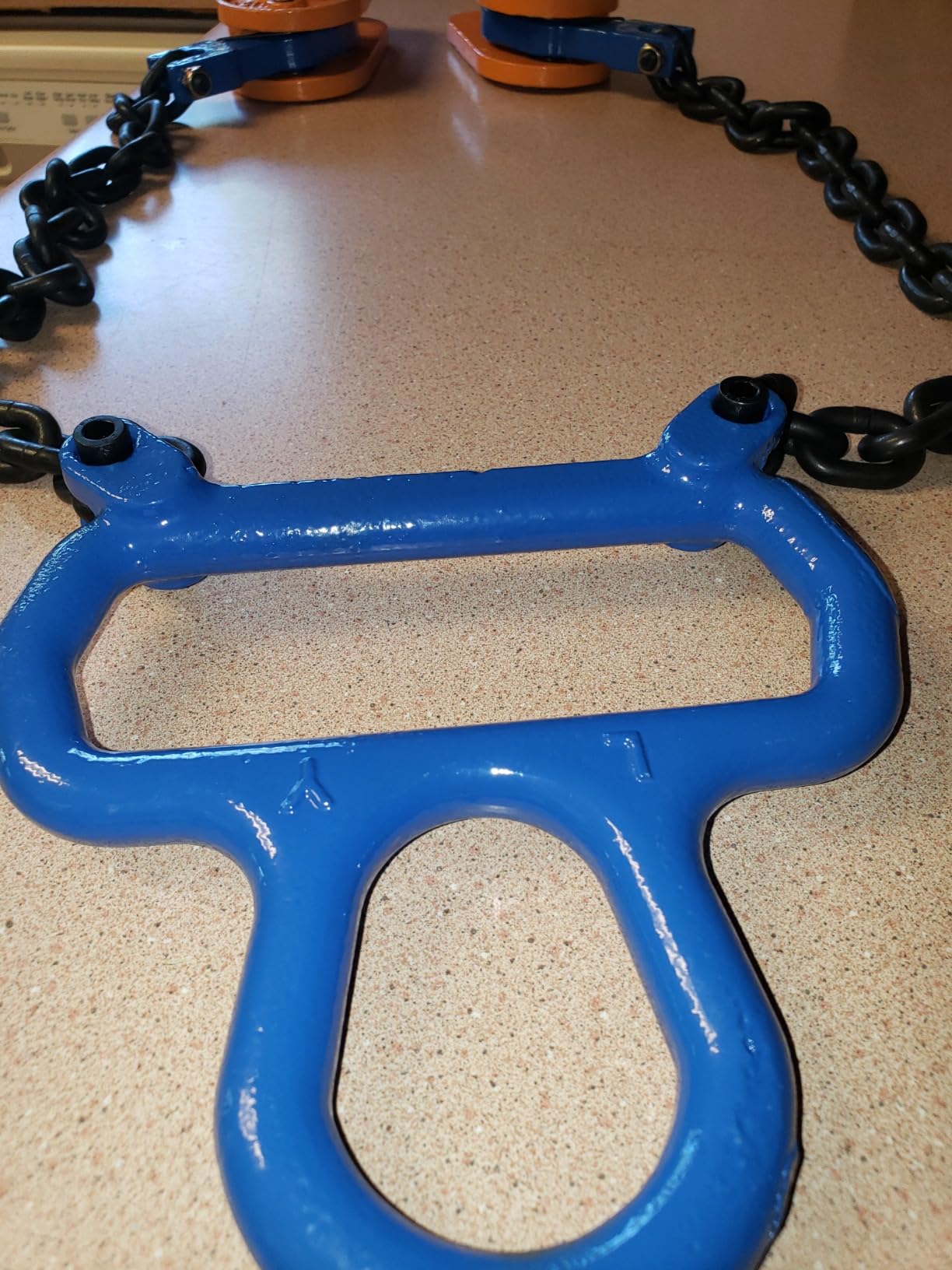 55 Gallon Drum Lift -Chain Drum Lifter- 2200 lb Capacity - Improved Multi-Purpose Top Lifting Ring - Designed to Lift 30 and 55 Gallon Drums, Closed Metal/Plastic Drums customer photo 1