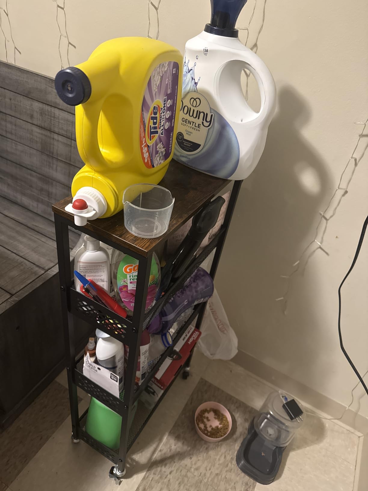 OKZEST 4-Tier Slim Rolling Storage Cart for Kitchen, Laundry Room, Bathroom customer photo 1