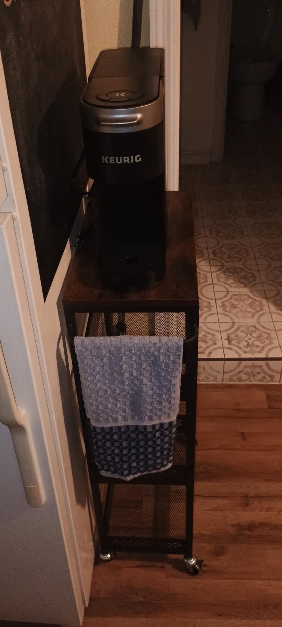 OKZEST 4-Tier Slim Rolling Storage Cart for Kitchen, Laundry Room, Bathroom customer photo 2