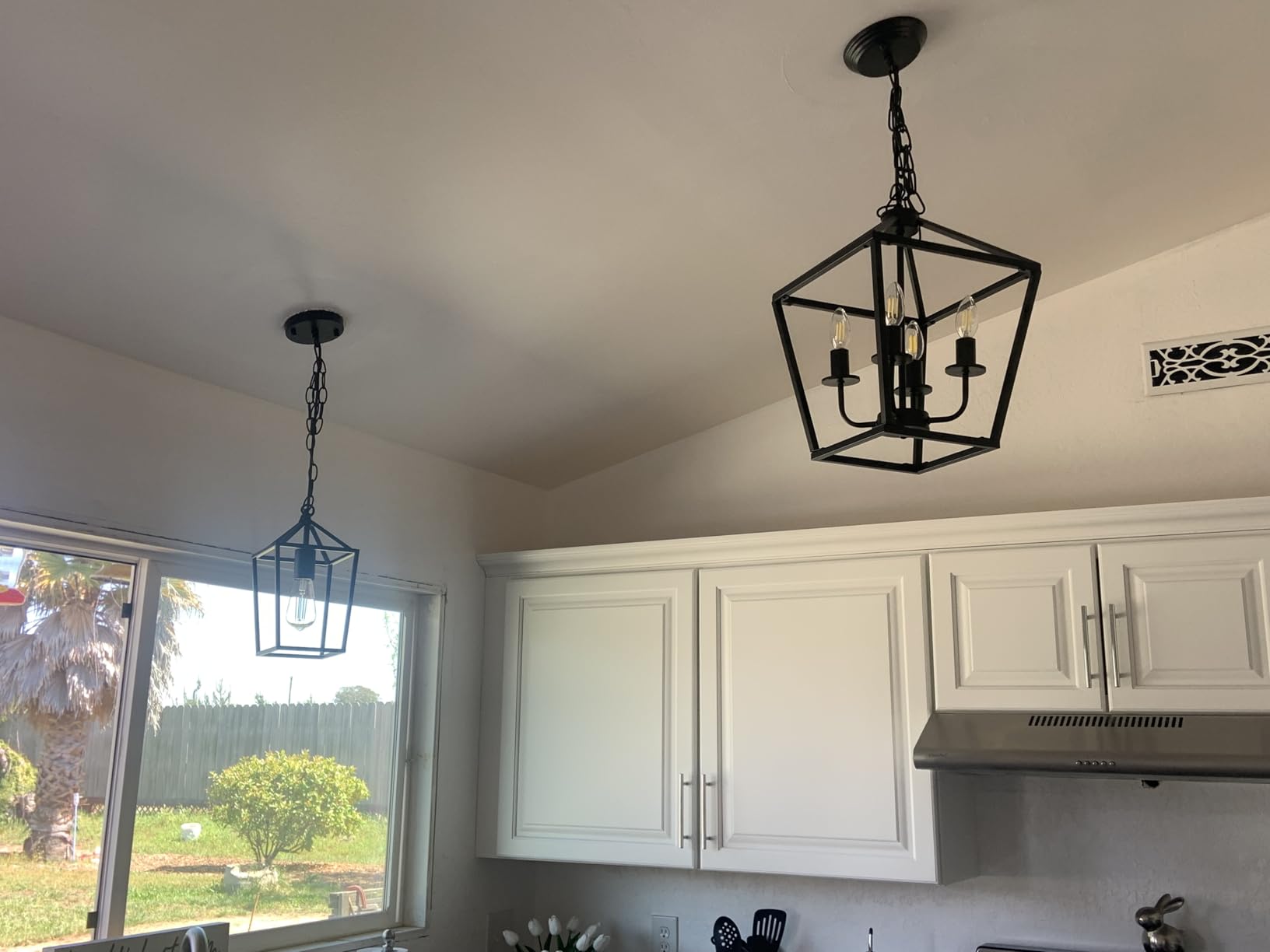 Sheetea 2 Pack Pendant Lights Kitchen Island, Modern Black Light Fixtures customer photo 1
