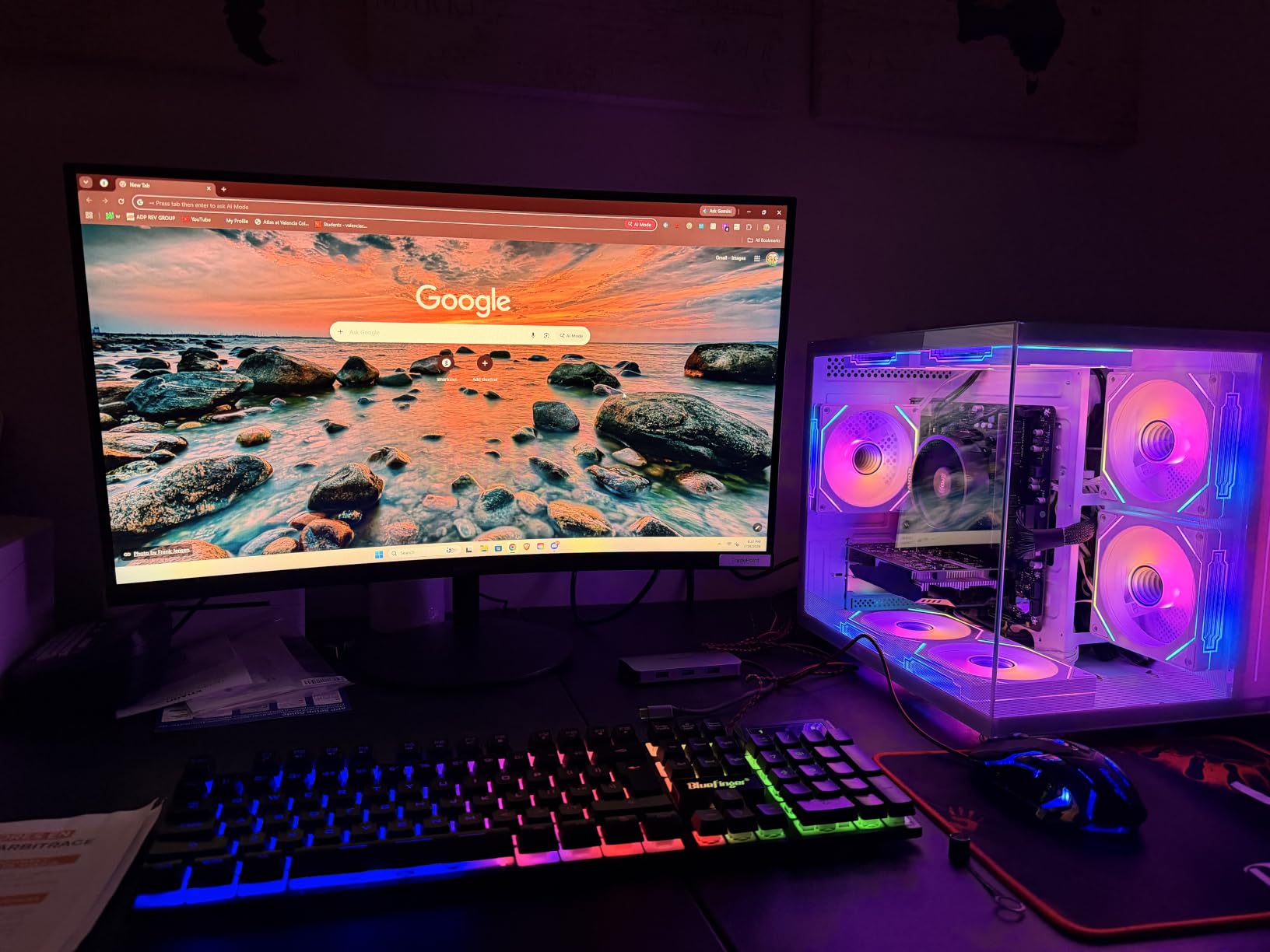 KOORUI 27 Inch Curved Gaming Monitor QHD 180Hz, 1ms 1500R VA Display customer photo 2