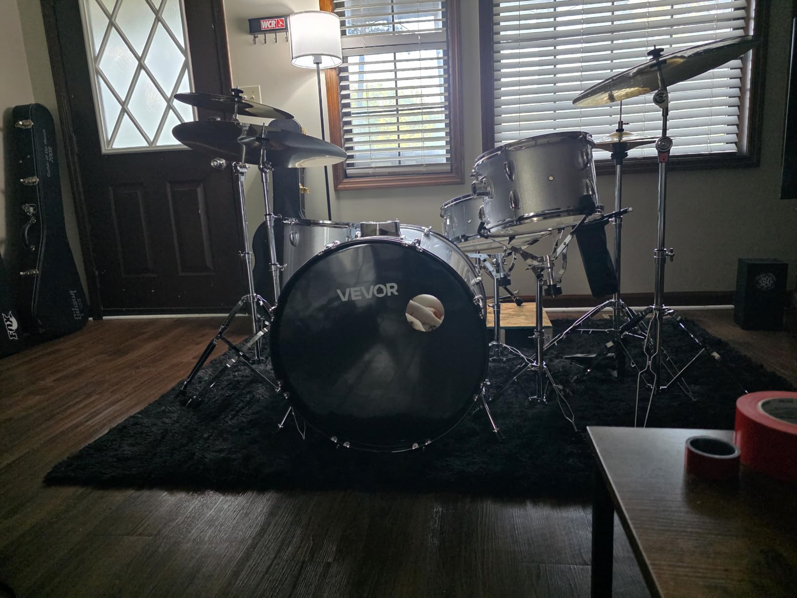VEVOR Adult Drum Set, 5-Piece, 22 inches Complete Full Size Drum Kit with Bass Toms Snare Floor Drum Adjustable Throne Stands Cymbal Hi-Hat Pedal and Drumsticks, Beginner Drum Kit for Adults customer photo 1