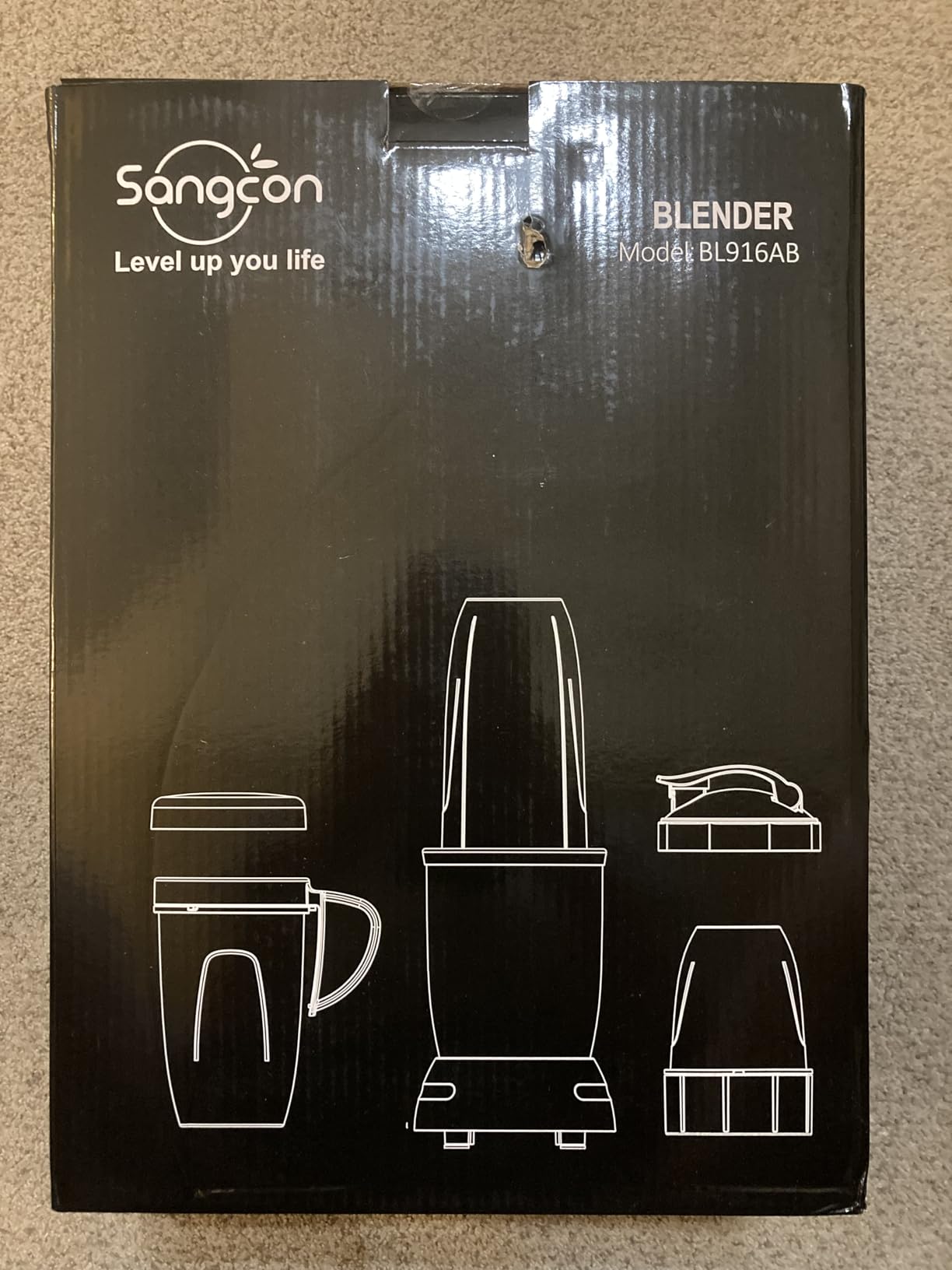 Sangcon 1000W Powerful Personal Smoothies Blender Frozen Fruit Ice Crushing customer photo 1
