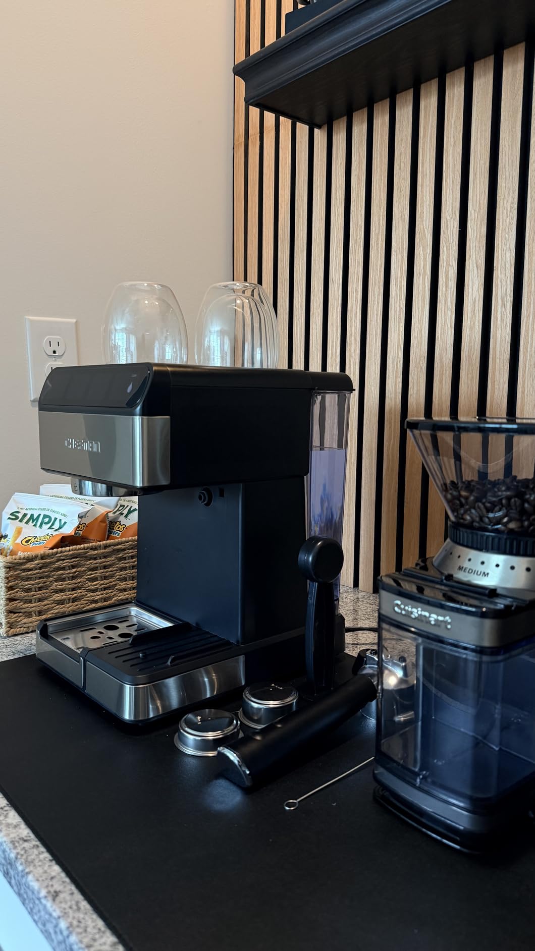 Chefman CaféMaster Pro Espresso Machine, Brew Single or Double Shots, Coffee Maker with Built-In Milk Frother for Cappuccino & Latte, XL 1.8 Liter Removable Water Reservoir - Stainless Steel customer photo 1