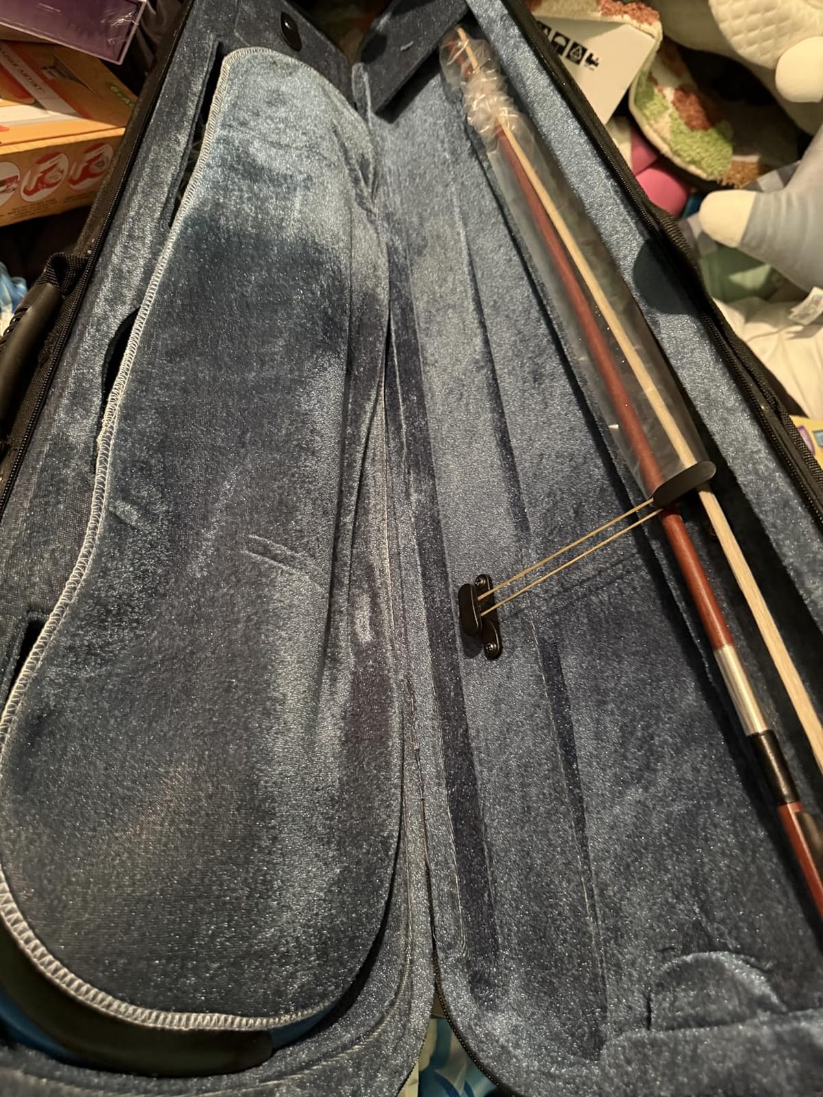 Electric Violin, 4/4 Full Size Solid Silent Fiddle with Ebony Fittings, Silent Electric Violin Kit for Beginner Students (Mahogany) customer photo 1