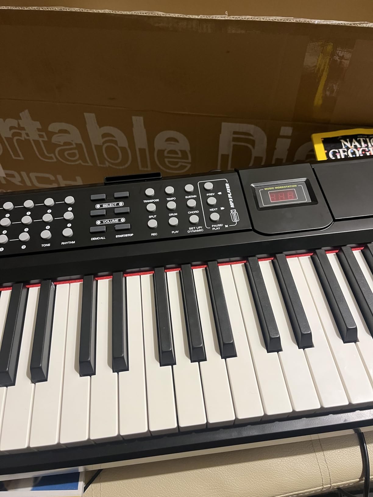 STRICH 88 Keys Weighted Keyboard Piano with Stand & Sustain Pedal, Hammer-Action Digital Piano, Full-size Electric Piano Keyboard Supports USB-MIDI/Wireless Connect, 15W×2 Built-In Speakers, SDP-120 customer photo 2