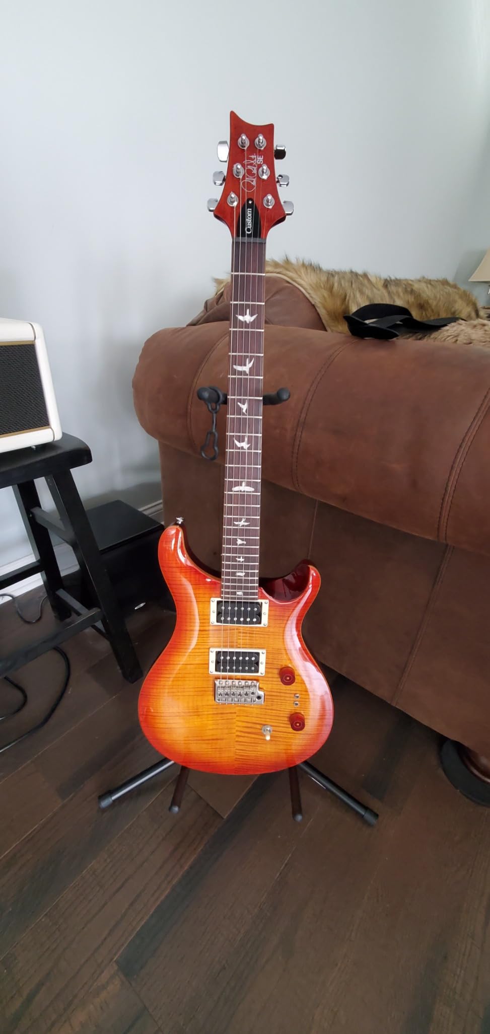 PRS SE Custom 24-08, Charcoal Cherry Burst customer photo 2