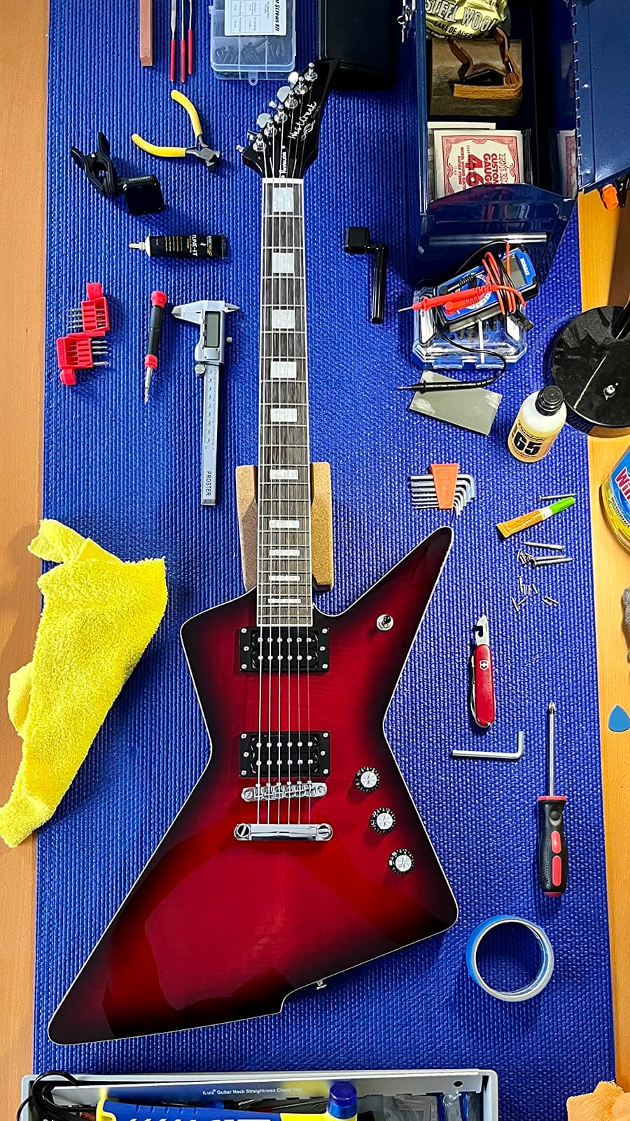 WestCreek Revenge Solid Body Electric Guitar, Heavy Metal Guitar customer photo 2