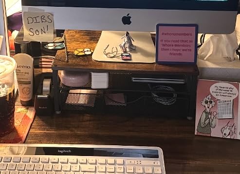gianotter Computer Monitor Stand Riser with Drawer customer photo 1