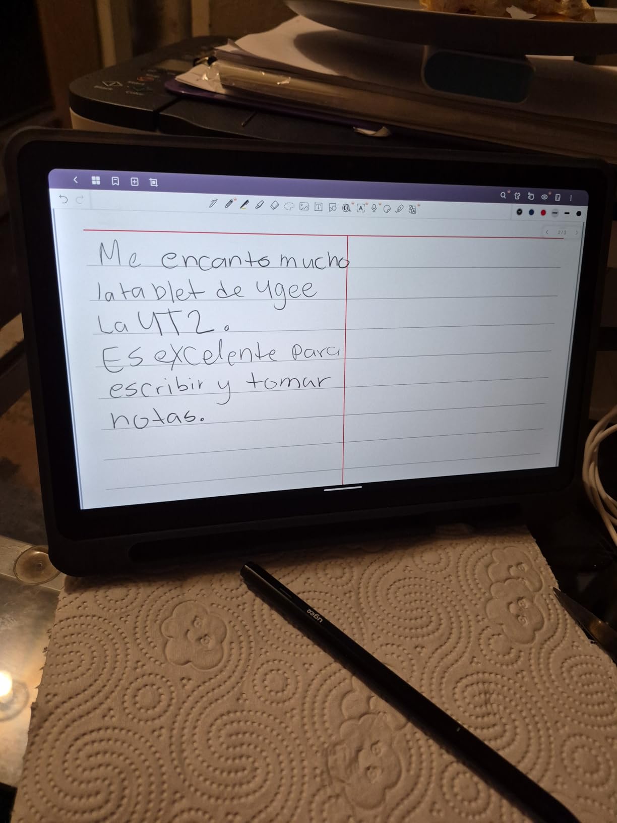 UGEE Pad Drawing Tablet No Computer Needed,Android 14 tablet drawing Stand for 7000mAh+18W Battery,6GB+128GB Fun Drawing Pad 2K Ultra HD Large Screen with Full-Laminated Screen,Standalone Tablet 10.36 customer photo 2
