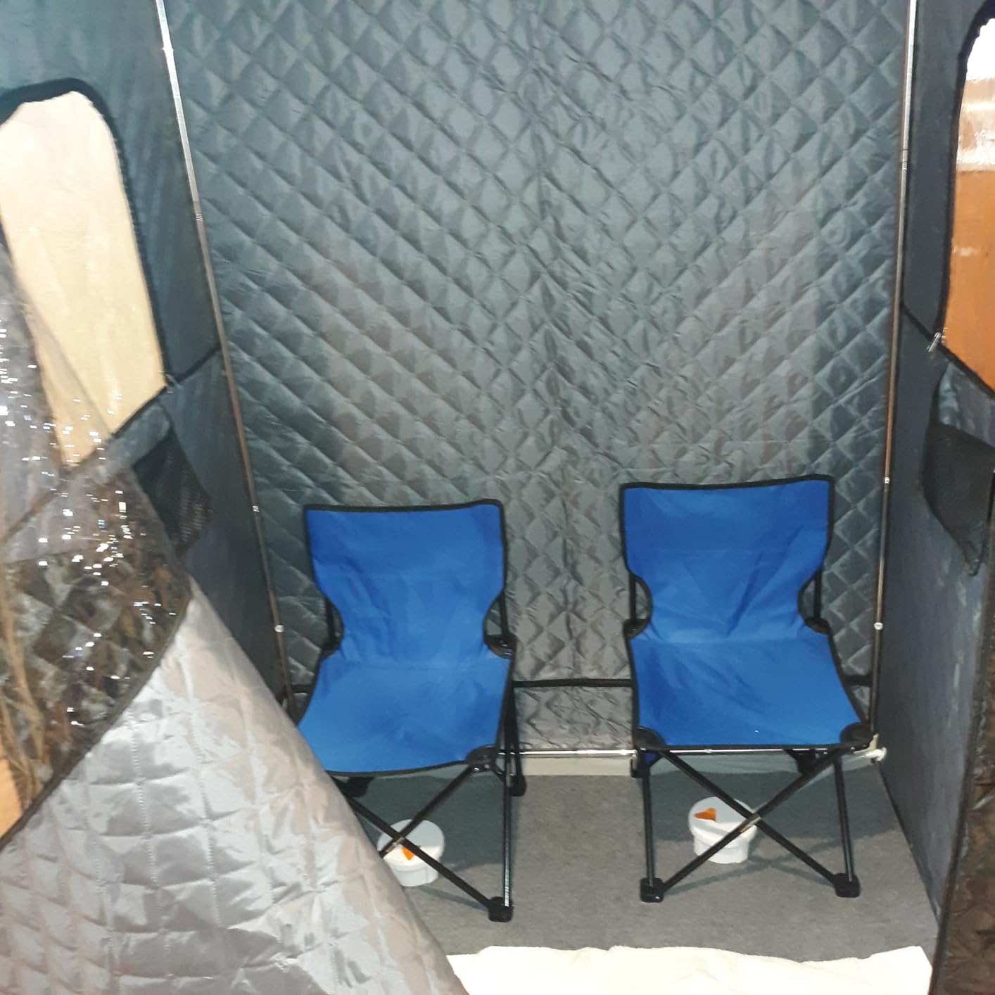 Tehanld 2 Person Portable Steam Sauna for Home, Black customer photo 2