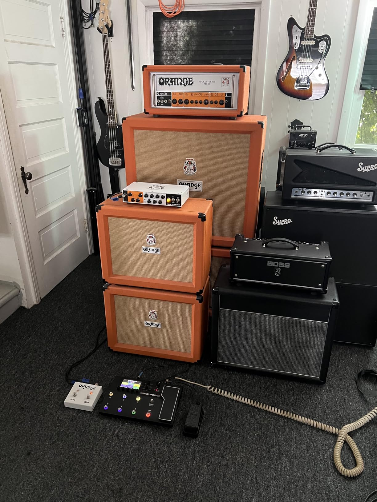 Orange Gain Baby Twin Channel Solid State Guitar Head, 100 Watts customer photo 1