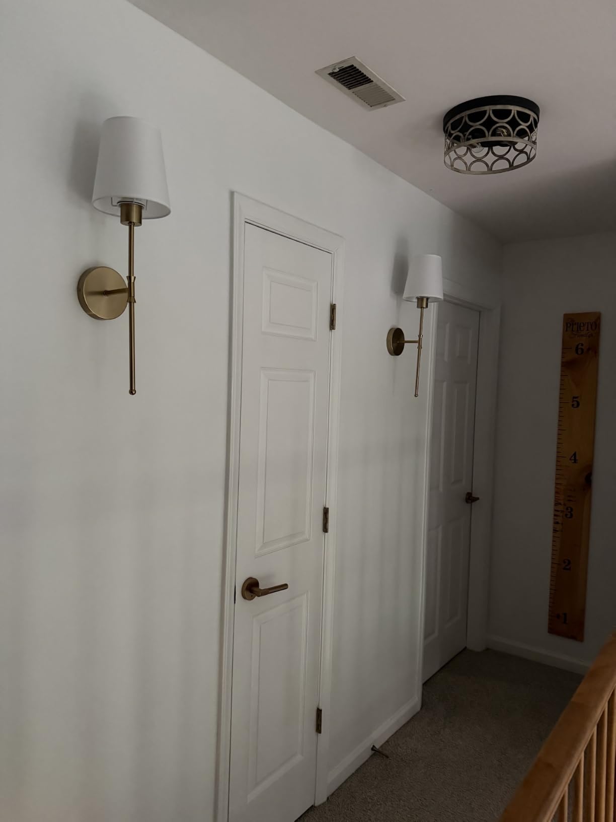Depuley Battery Operated Wall Sconce: Set of 2 Wireless Wall Lights with 10000mAh Dimmable Bulbs and Remote for Bedroom - Rechargeable 15 Colors Gold Wall Lamp for Living Room Hallway customer photo 2
