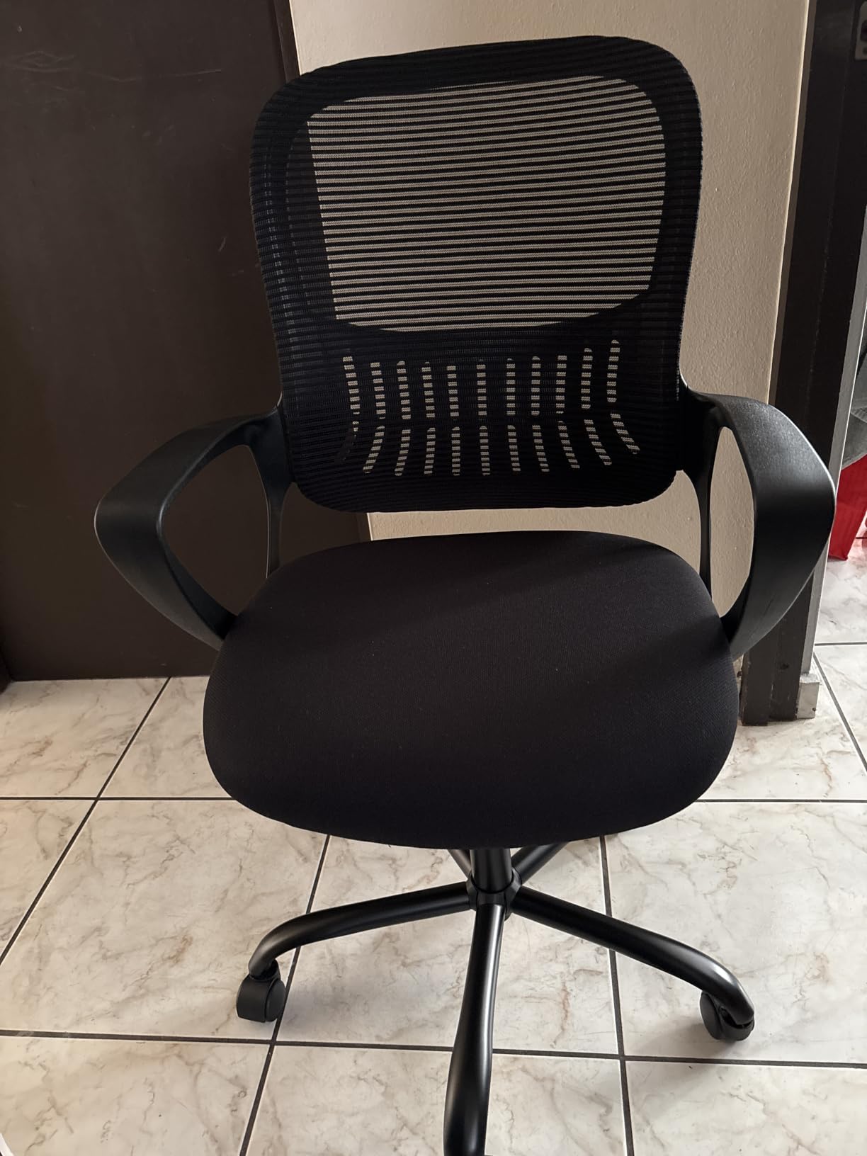 NEO CHAIR Home Office Desk Chair Ergonomic Mesh with Lumbar Support, Black customer photo 2