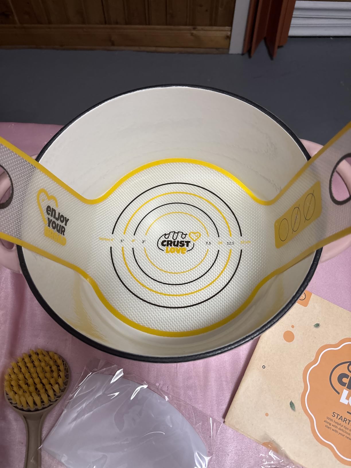CRUSTLOVE 5 QT Enameled Dutch Oven for Bread Baking with Lid & Baking Set customer photo 2