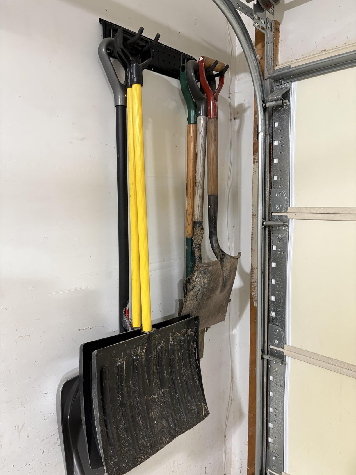 Garage Tool Organizer Wall Mount 49.5 inches with 10 Adjustable Heavy-Duty Hooks, Garage Organization, Garden Tool Storage Rack, Yard, and Shed, Holds Up to 400 lbs customer photo 2