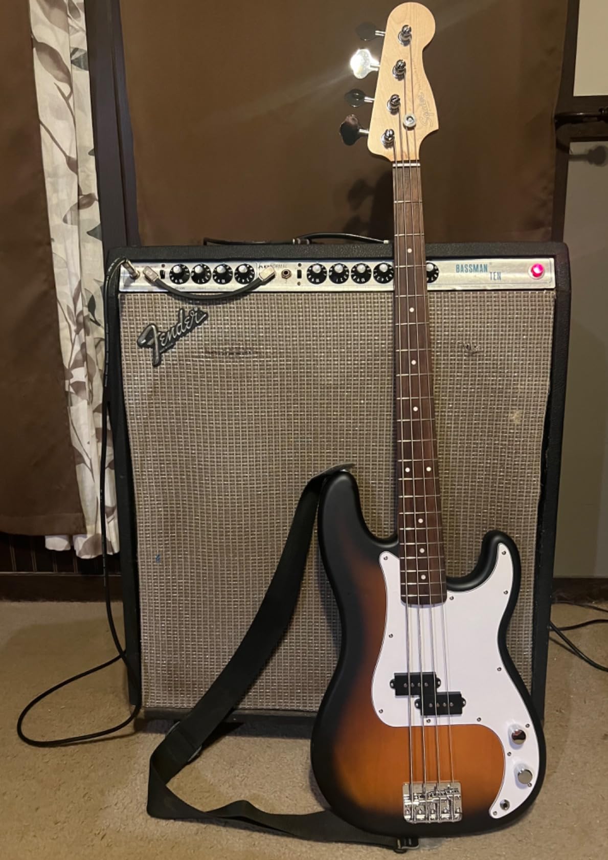 Fender Squier Debut Series Beginner Precision Bass Guitar, Sea Foam Green customer photo 1